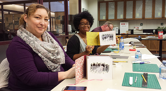 Group Making Tunnel Books