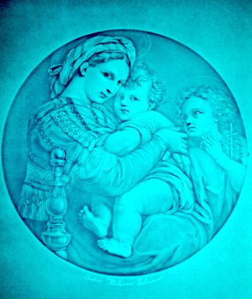 Madonna and Child watermark by Pietro Miliani Fabriano.