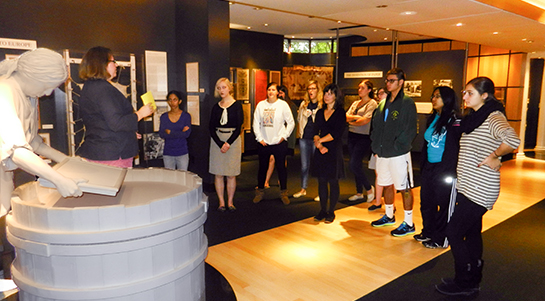History of Papermaking tour in the main gallery
