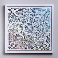 Silver and white layers paper cuts