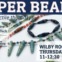 paper beads necklace