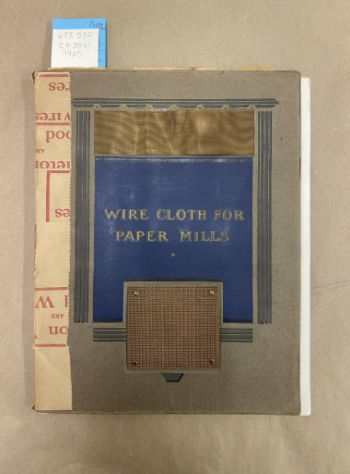 The cover of the book with royal blue detailing