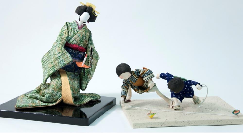 Japanese washi figurines