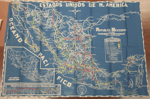 Full Map of Mexico's Railroads and Highways