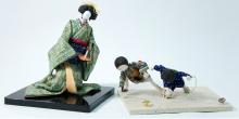 Japanese washi figurines