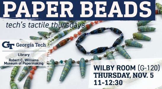 paper beads necklace